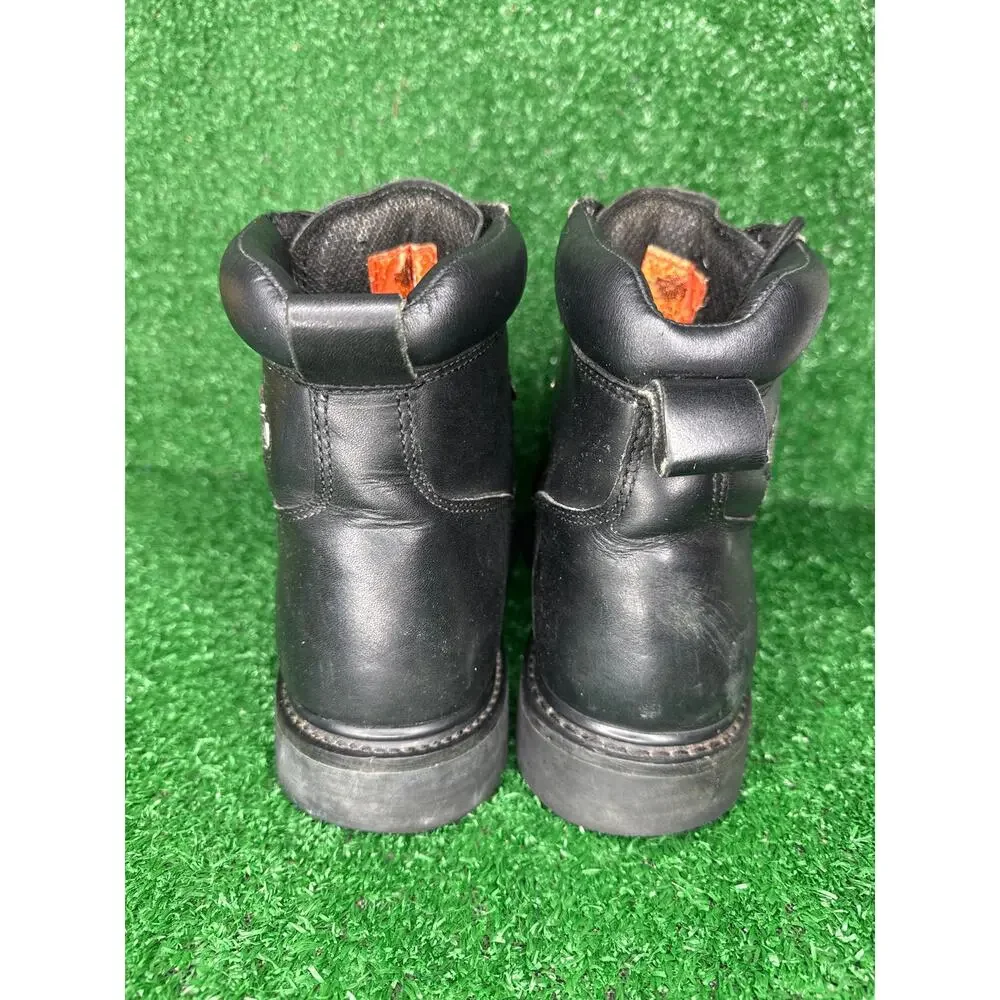 Harley Davidson Dipstick Boots Mens 9.5 Black Leather Motorcycle D91610